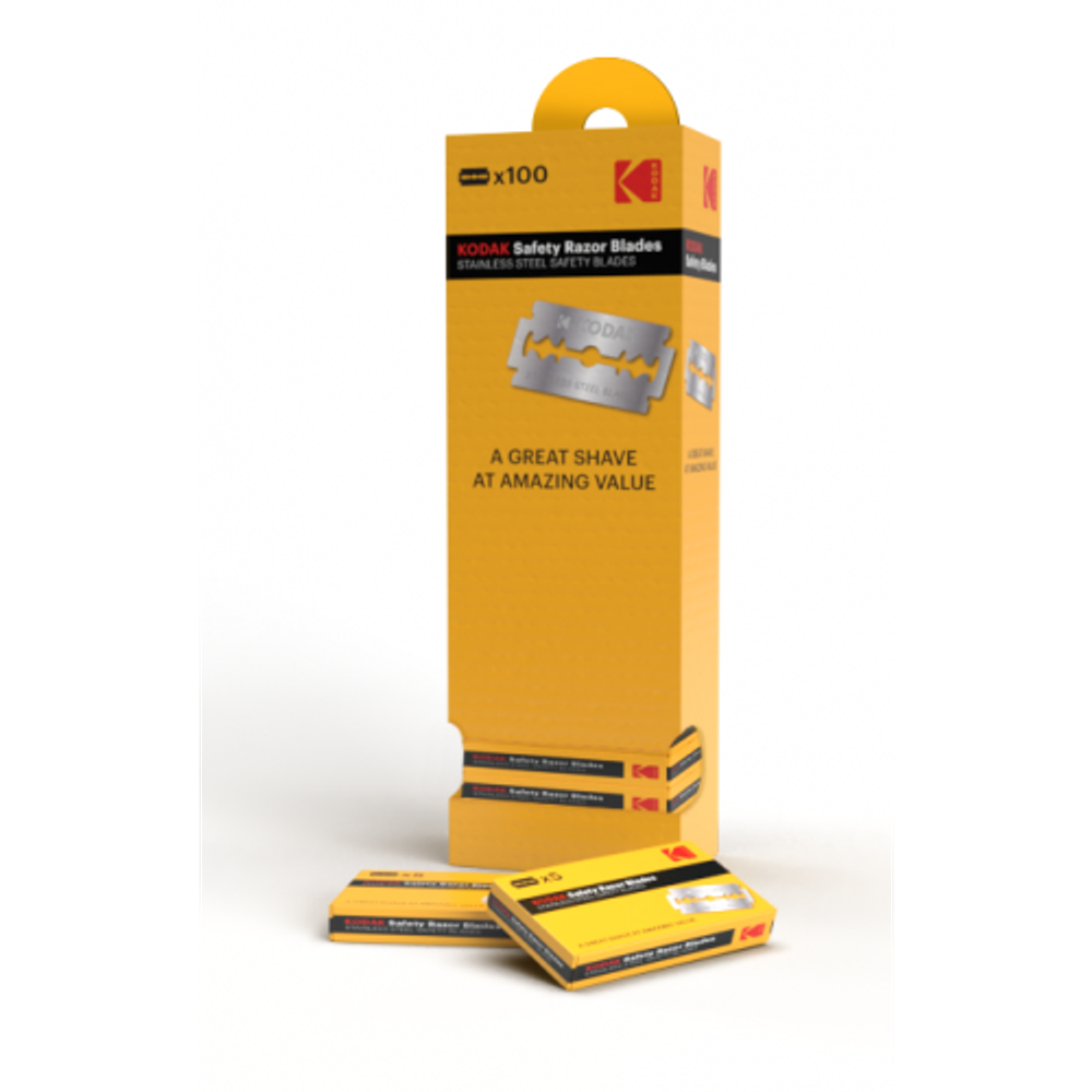 Сменные кассеты для бритья Kodak Double edge blade двухсторонние классические лезвия для Т-образных станков | Kodak