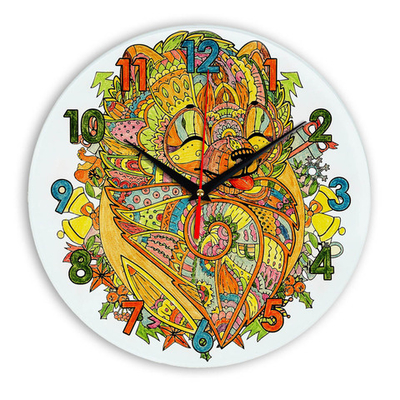 Часы раскраска для детей "Новогоднее настроение" Декор для дома, подарок