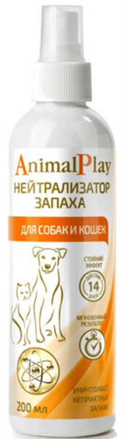 Спрей Animal Play 200мл Нейтрализатор запаха для собак и кошек