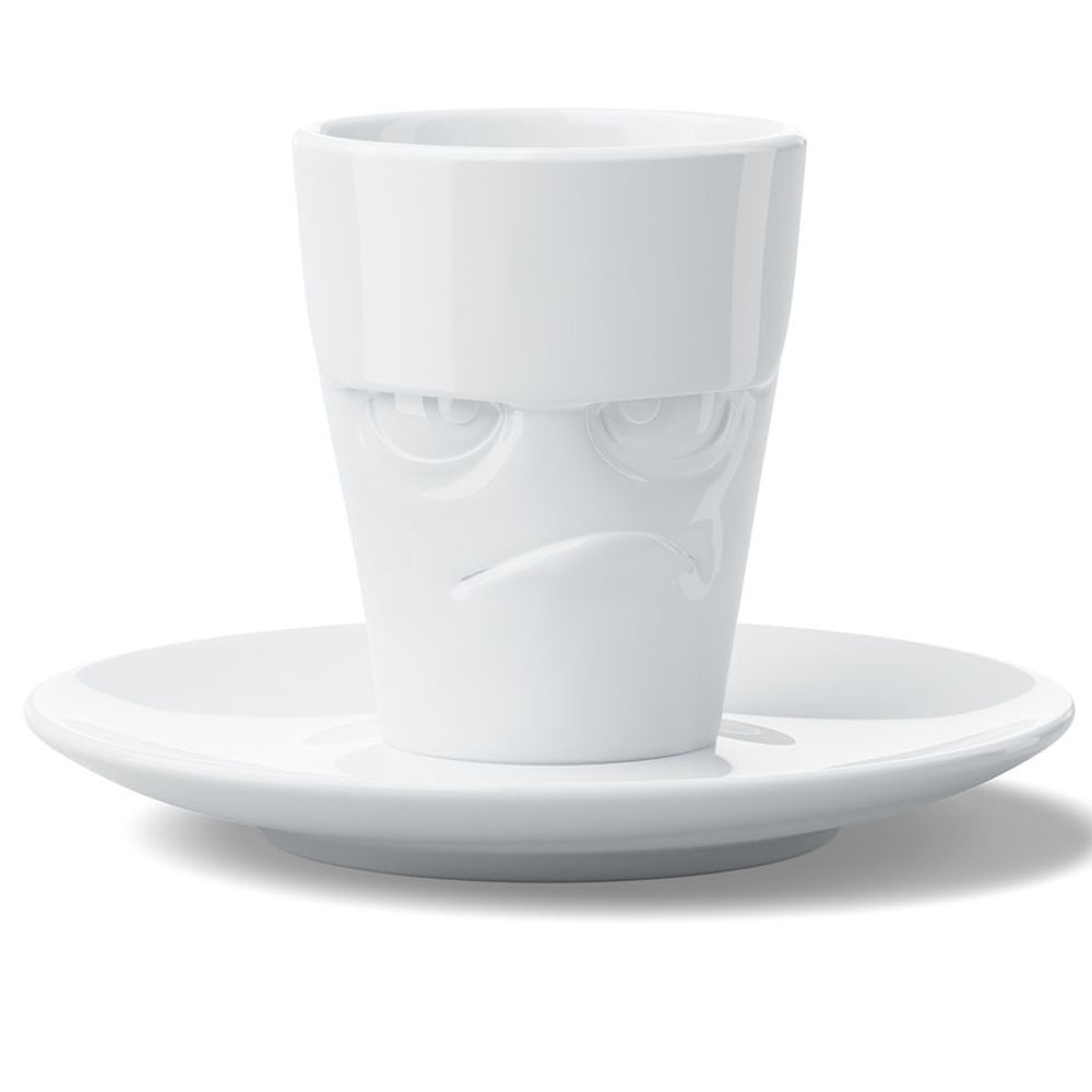 Кофейная пара Grumpy, 80 мл, белая