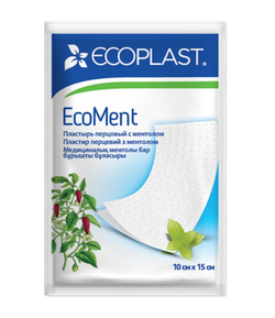 Пластырь перцовый с ментолом  ECOMENT Ecoplast