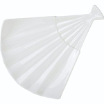 Блюдо «Кунстверк» в форме веера (26,5х23 см) (Цвет: белый)