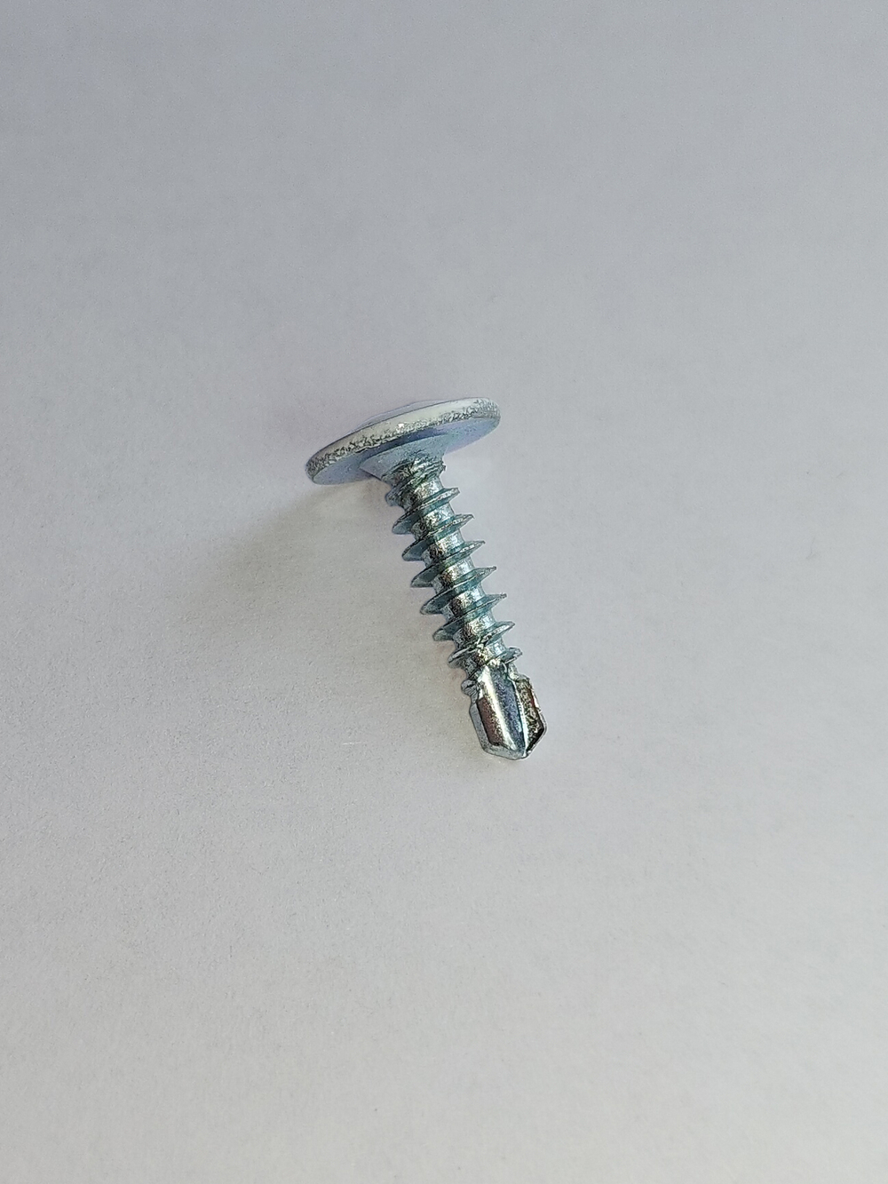 4,2х16 RAL9003 Саморез с прессшайбой СВЕРЛО белый (500 шт)