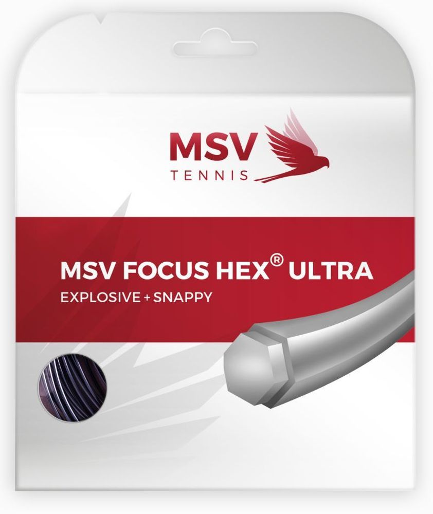 Теннисные струны MSV Focus Hex Ultra (12 м) - черные