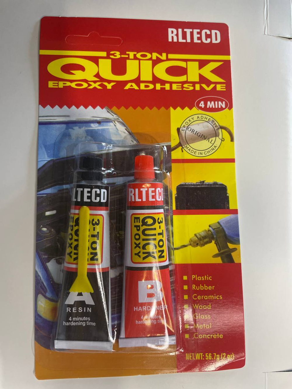 Клей 3-ton Quick Epoxy эпоксидный двухкомпонентный 56,7 г.