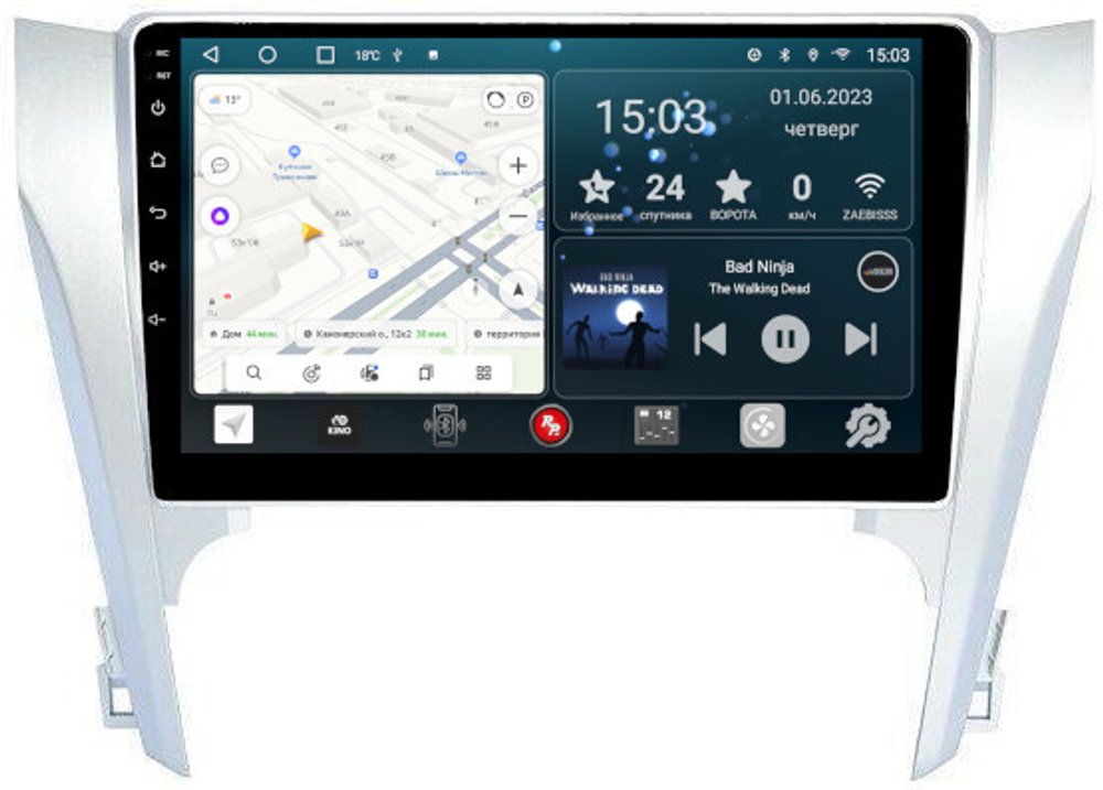 Магнитола для Toyota Camry 2011-2014 - Redpower 131 Android 10, ТОП процессор, 6Гб+128Гб, CarPlay, SIM-слот