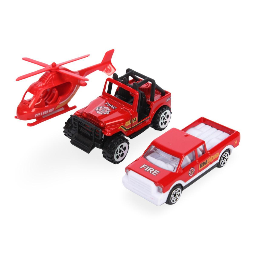 Набор "Парковка" Пожарная часть", 32 дет., в/к 48,6*10,2*35 см