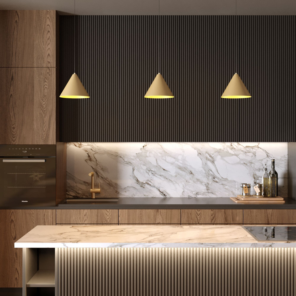 Подвесной светодиодный светильник Elektrostandard Conus 50316 LED 16W 3000K золотой