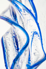 Фаллоимитатор стеклянный спиралевидный 18,7 см