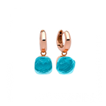 Серьги Qudo Firenze aqua 300017 BL/RG