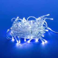 ULD-S0500-050-DTA WHITE IP20 Гирлянда светодиодная с контроллером. 5м. 50 светодиодов. Белый свет. Провод прозрачный. ТМ Uniel