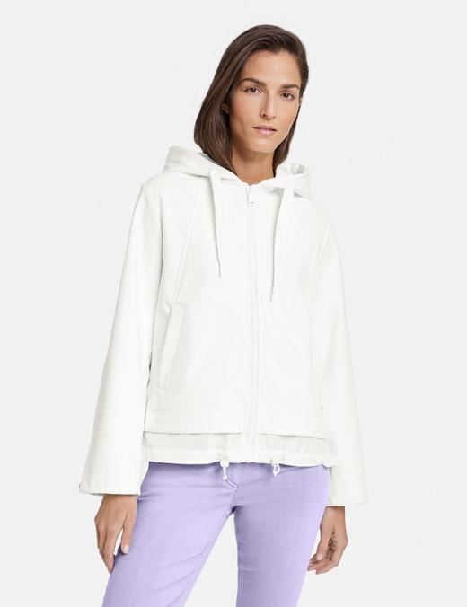 Укороченная куртка из неопрена