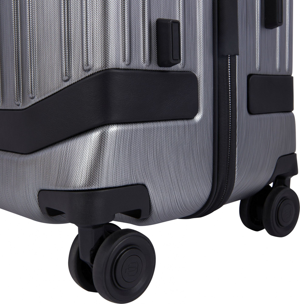 Чемодан Piquadro PQ LIGHT PREMIUM (BV4428PQLP/GRN) 51x75x28см 89л. поликарбонат/алюм./натур.кожа сер