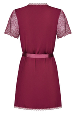 Полупрозрачный пеньюар с кружевными рукавчиками (Размер: S-M) (Цвет: бирюзовый)