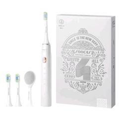 Электрическая ультразвуковая зубная щетка Soocas X3U (2 насадки + щеточка для очистки лица) (Белый)