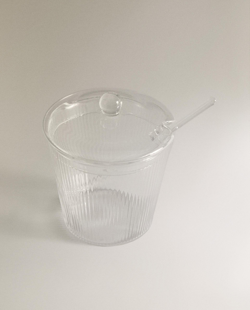 Zara Home сахарница из боросиликатного стекла, цвет прозрачный, 11.5 см