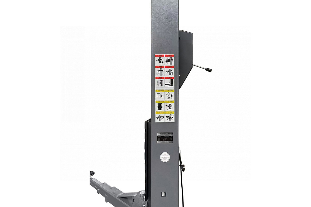 NORDBERG (N4124H1-4G_380) Подъемник двухстоечный 4 т, верхняя синхронизация, H=4,1 м, 380 В, серый