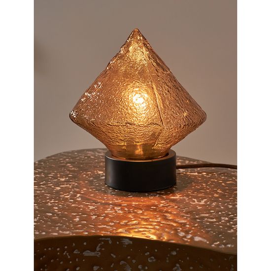 Светильник настольный frozen light, D20х23 см, янтарный