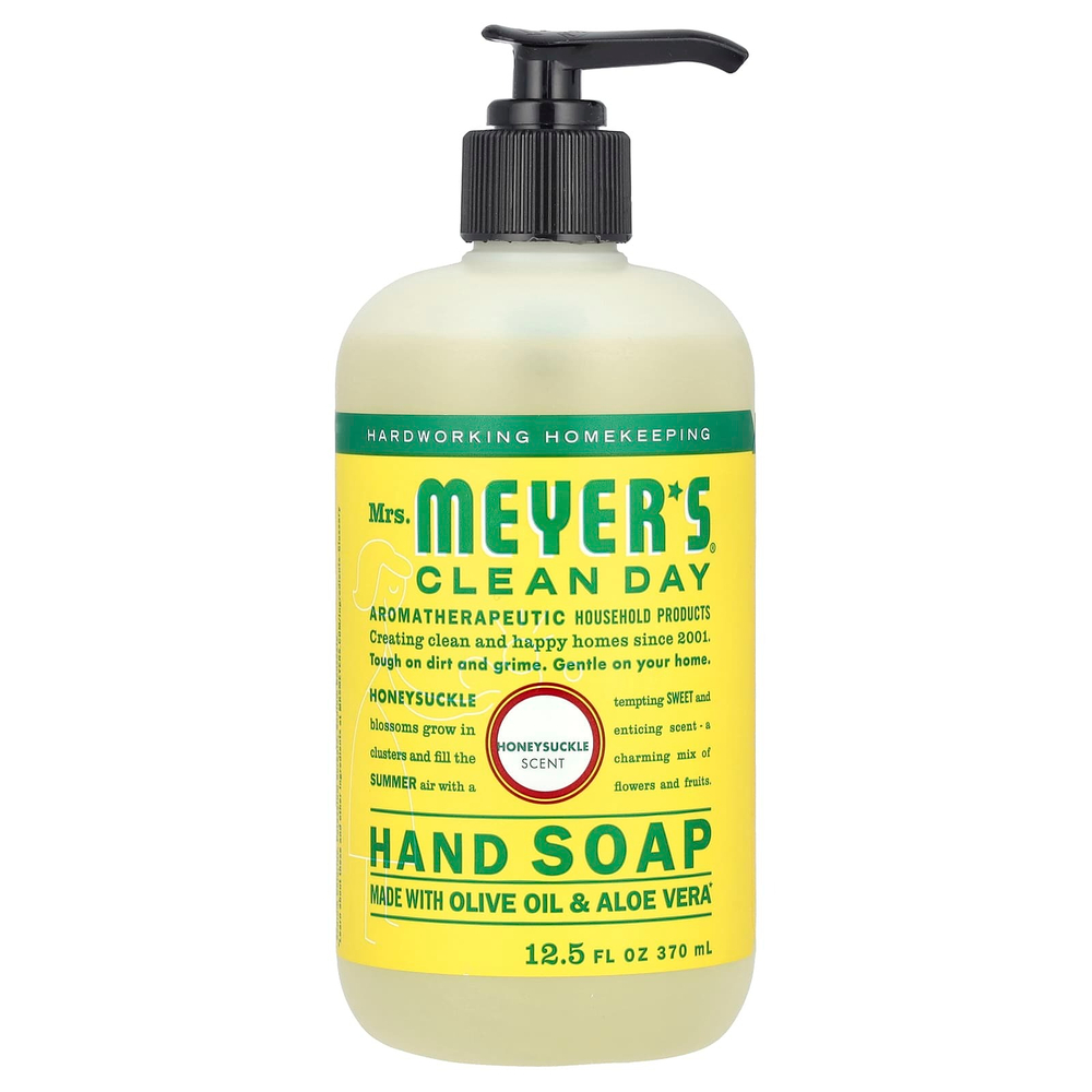 Mrs. Meyers Clean Day, мыло для рук, жимолость, 370 мл (12,5 жидк. унции)