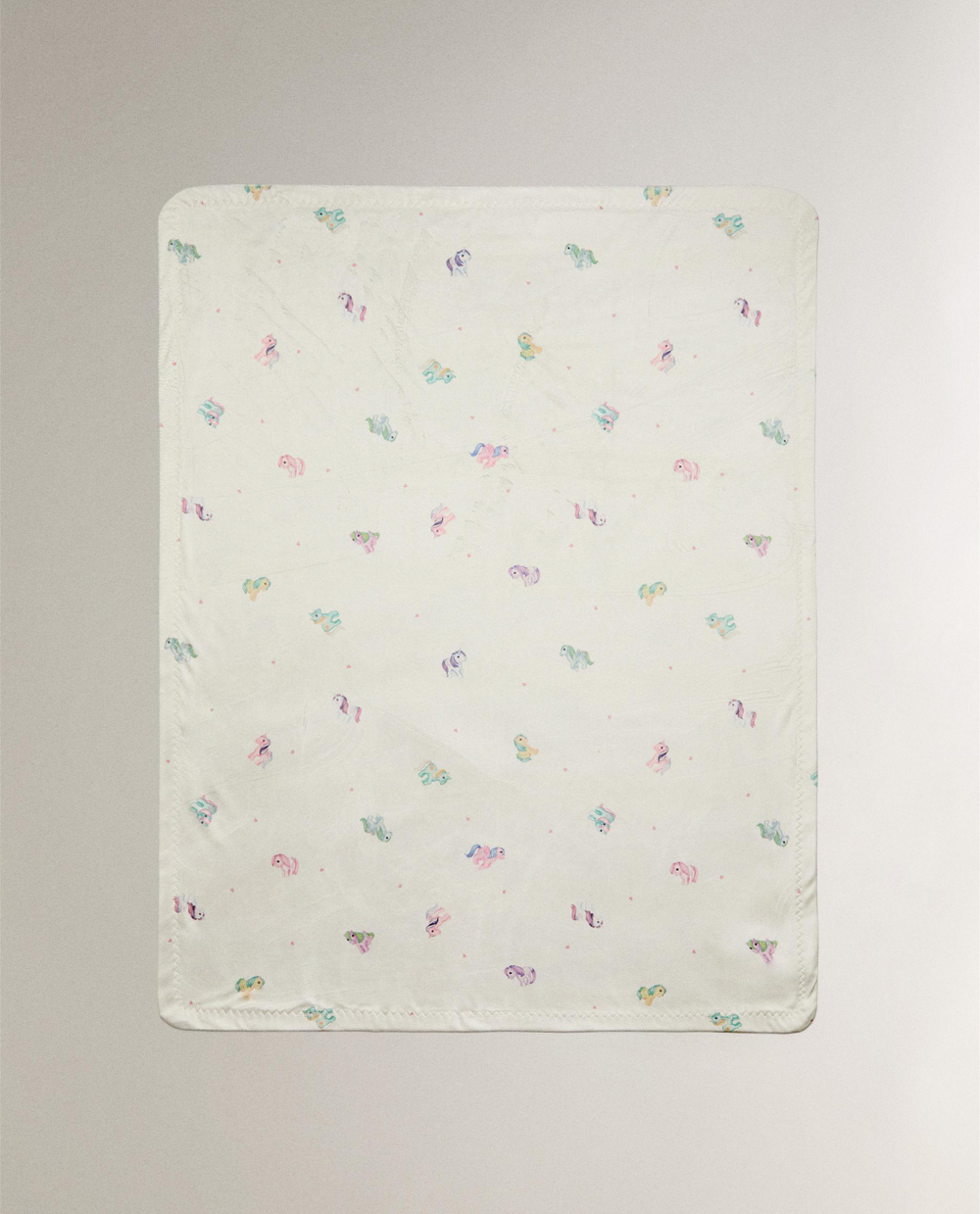 Zara Home плед детский из полиэстера, экрю, 90x120 см · 1625/004