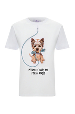 White T-shirt with dog