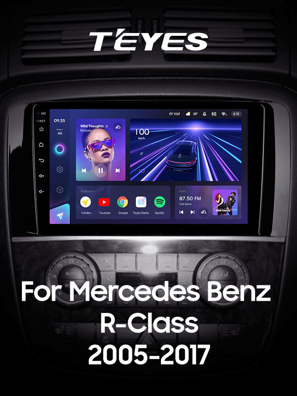 Teyes CC3 9"для Mercedes Benz R-Class 2005-2017