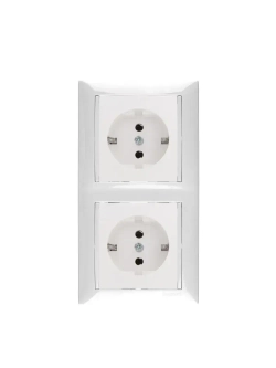Розетка Legrand Vаlena цвет белый с заземлением (2шт) + рамка 2 пост 1шт