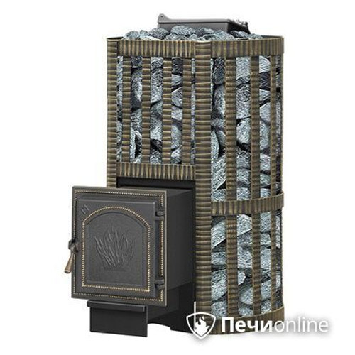 Печь для бани Везувий Ураган Ковка 22 (271) с закрытой каменкой чугун