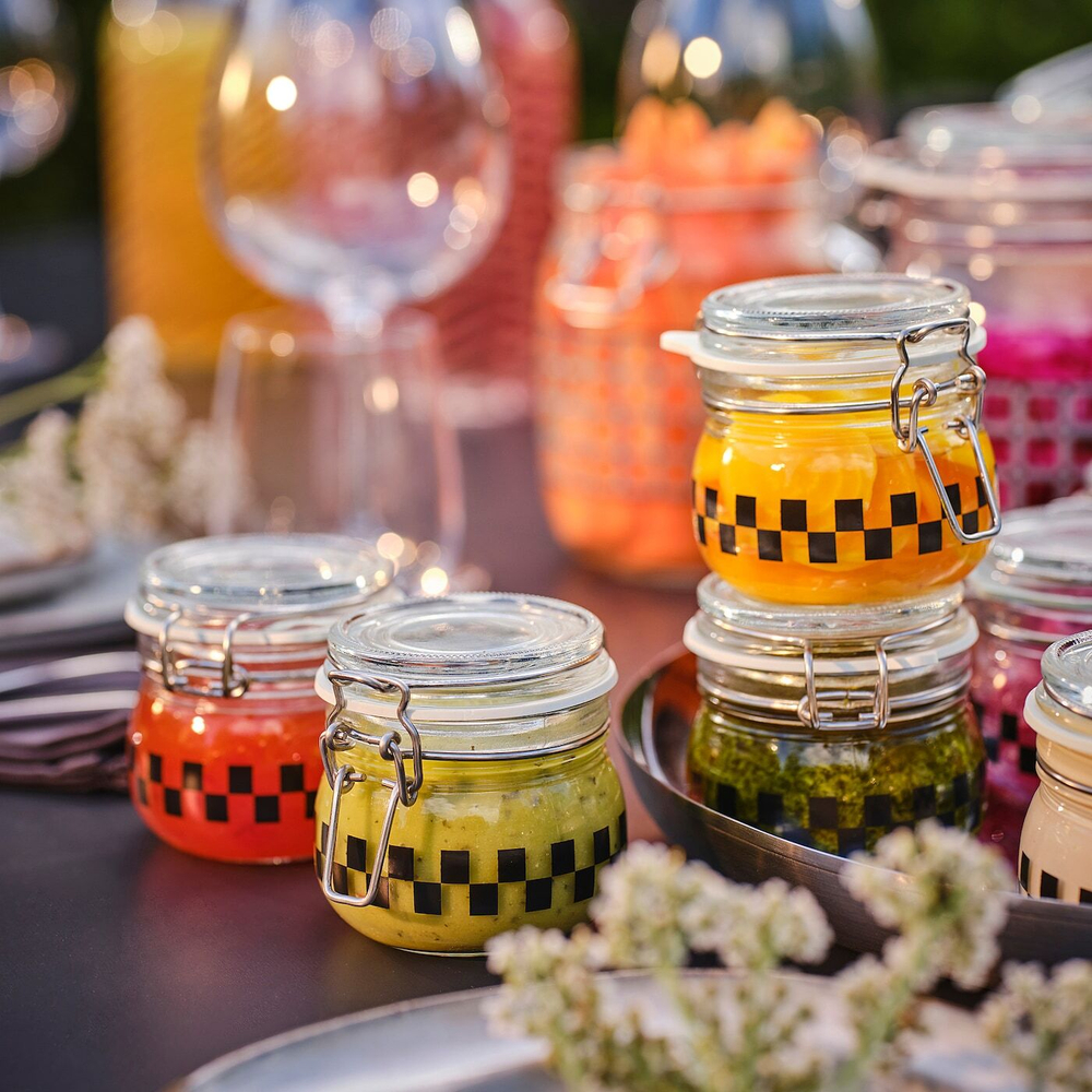 Набор банок для продуктов с крышкой IKEA KORKEN (КОРКЕН), Стекло, 130 мл, 3 шт