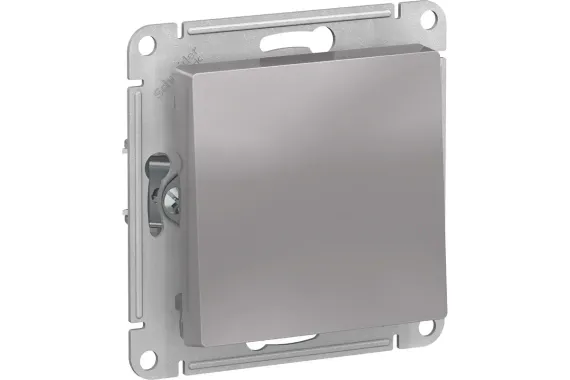 Выключатель Systeme Electric ATLASDESIGN 1 клавиша алюминий 36438