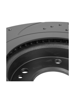 Диск тормозной передний перфорированный PRO-LINE с покрытием (комплект 2 шт) HYUNDAI SANTA FE 2006-> GANZ GIJ10018S