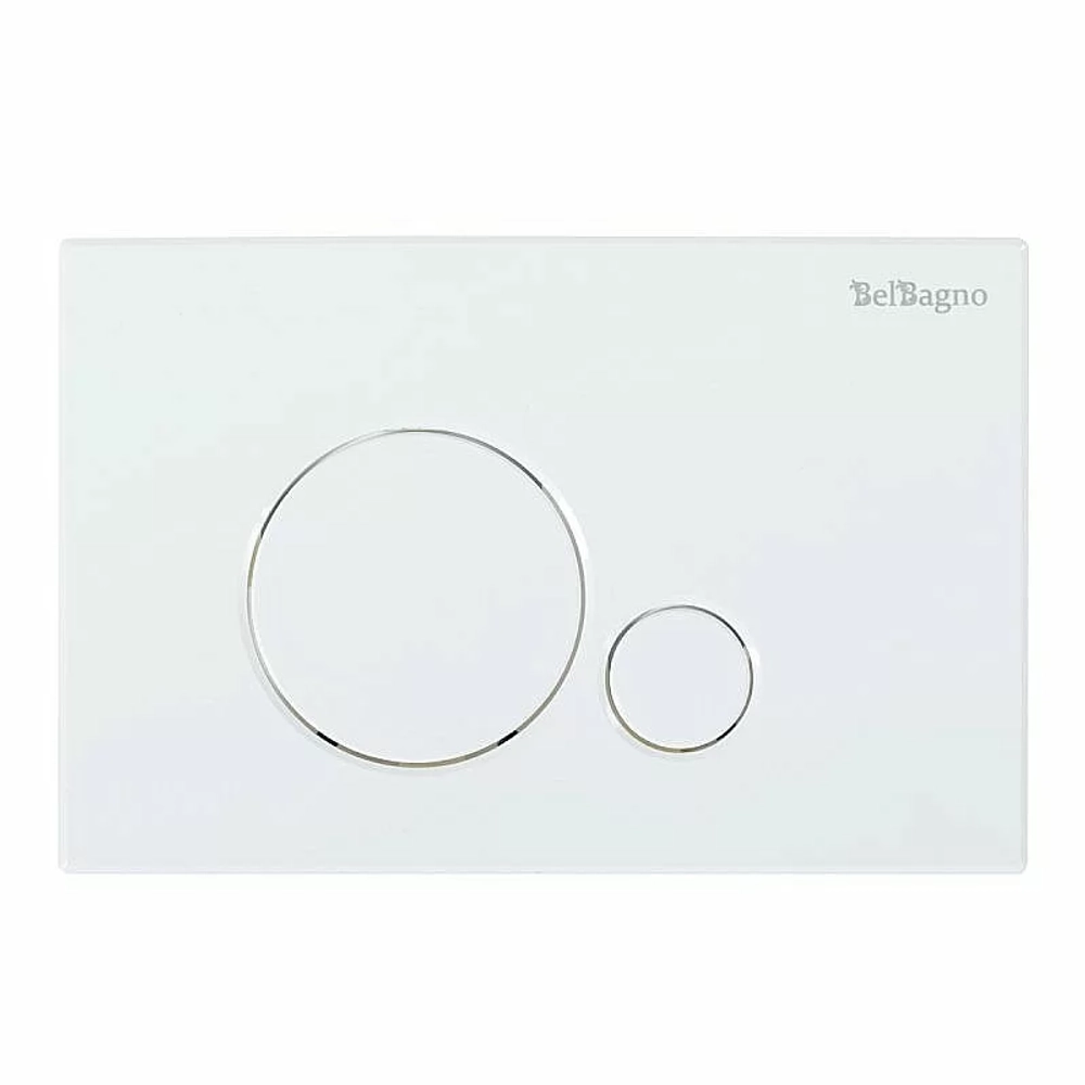 Унитаз подвесной BelBagno UNO BB3105CHR безободковый, с крышкой микролифт, с инсталляцией и белой кнопкой