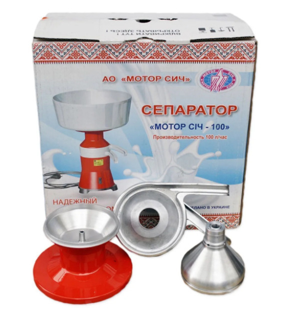 Сепаратор (сливкоотделитель) Мотор-Сич СЦМ 100-18 МЕТАЛЛ, для молока электрический, домашний, бытовой. Украина