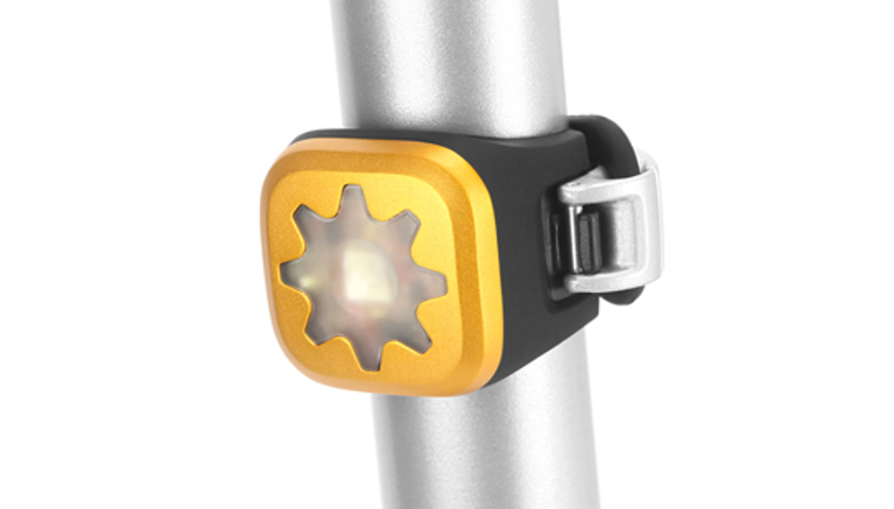 Велофонарь Knog Blinder 1 Cog White LED передний / белый светодиод 11288 золотой