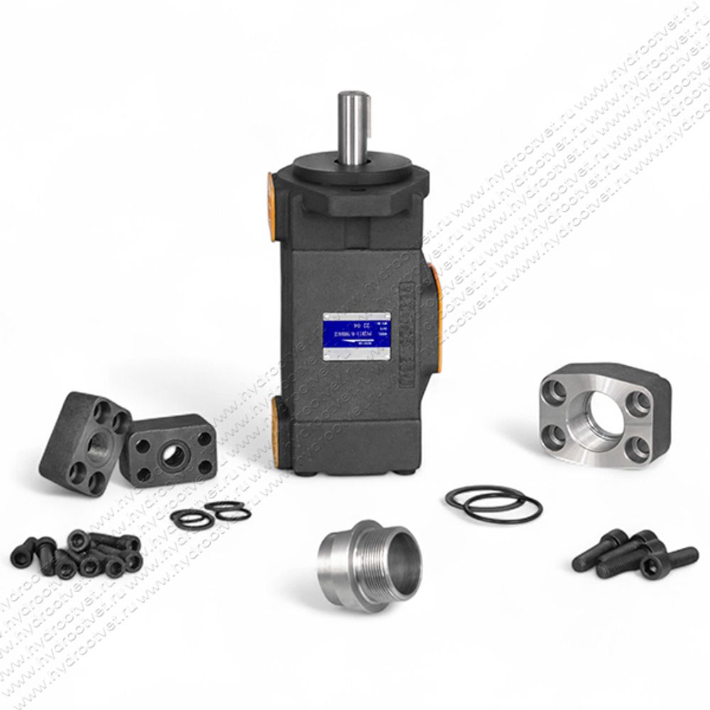 НПл8-8/16 - Пластинчатый нерегулируемый насос сдвоенный с рабочим объемом 8,5+8,5 см3 (PV2R11-8/8RBAU2)