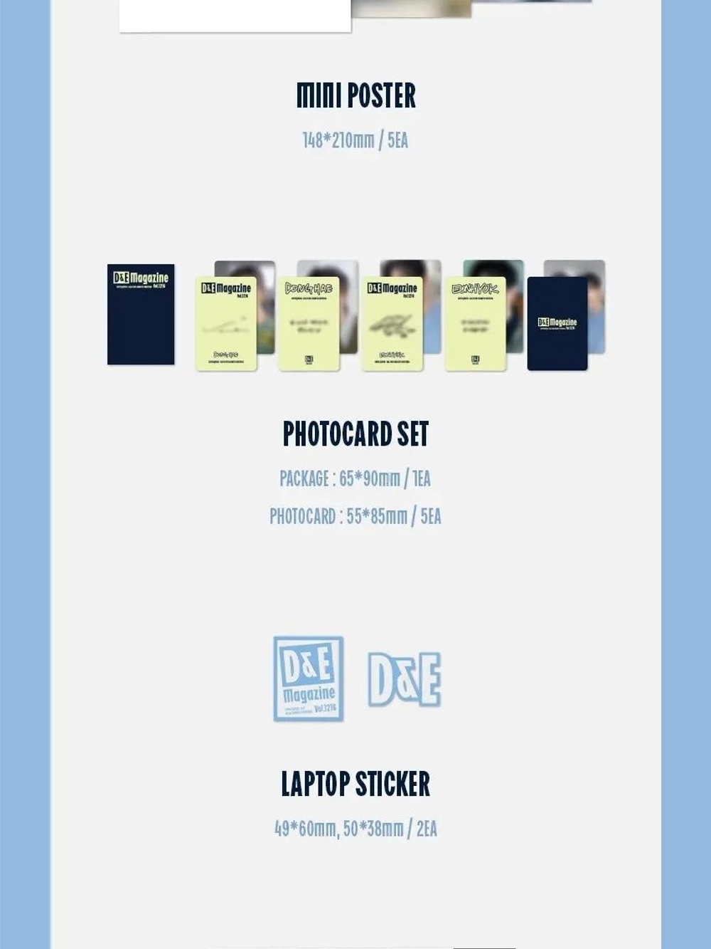 товары SUPER JUNIOR D&E - D&E Magazine Vol.1216 2026 SEASON S GREETINGS