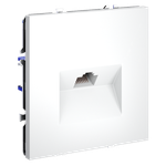 Розетка компьютерная встраиваемая VOLTUM S70 RJ45 кат.6, (белый матовый)