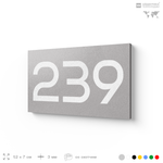 Номер на дверь 239, табличка на дверь для офиса, квартиры, кабинета, аудитории, склада, голубой 120х70 мм, Айдентика Технолоджи