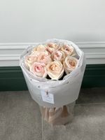 Букет из одноголовой пионовидной розы 9 шт