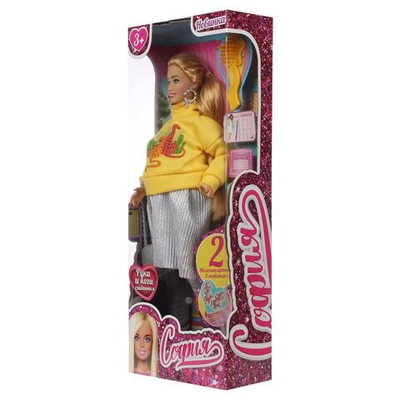 Кукла тип модель София 29 см, plus size беременная двойней, руки и ноги сгиб, аксесс., коробка 66001B2-