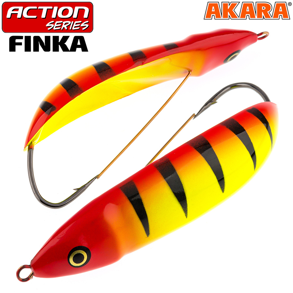 Блесна колебалка незацепляйка Akara Action Series Finka 80S 21 гр. A87