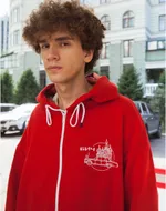 Худи БИЧ Красный