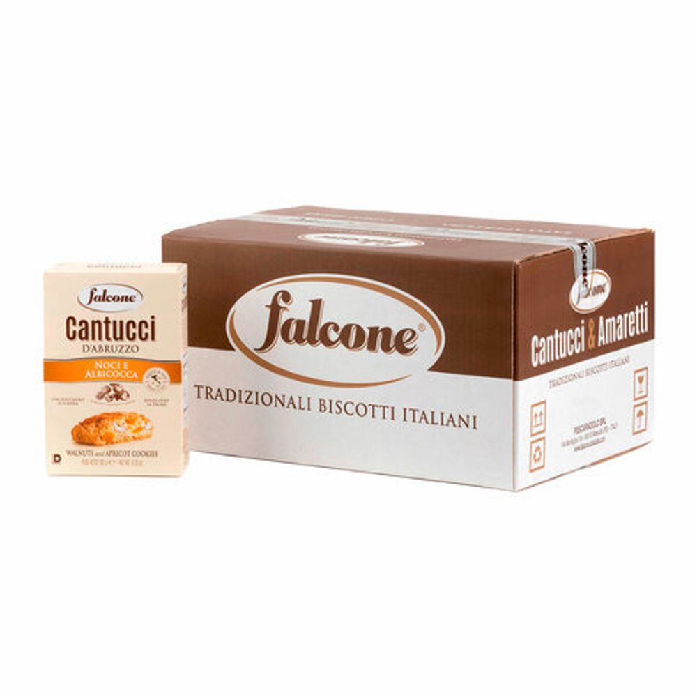 Печенье сахарное FALCONE "Cantucci" с грецким орехом и абрикосом, 180 г, ИТАЛИЯ, MC-00013541