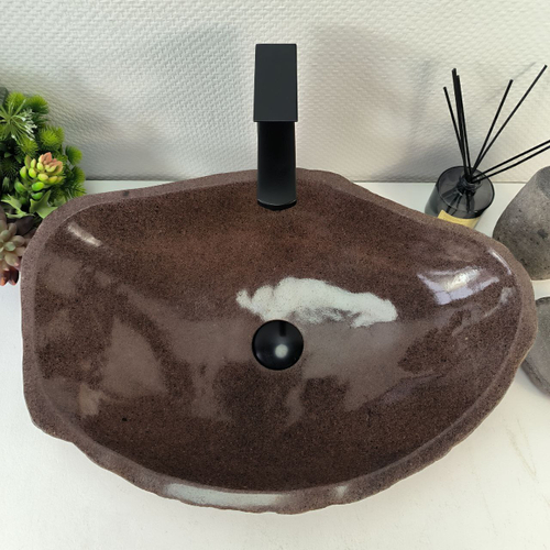 Раковина из речного камня RS-65215 57*39*15 0857