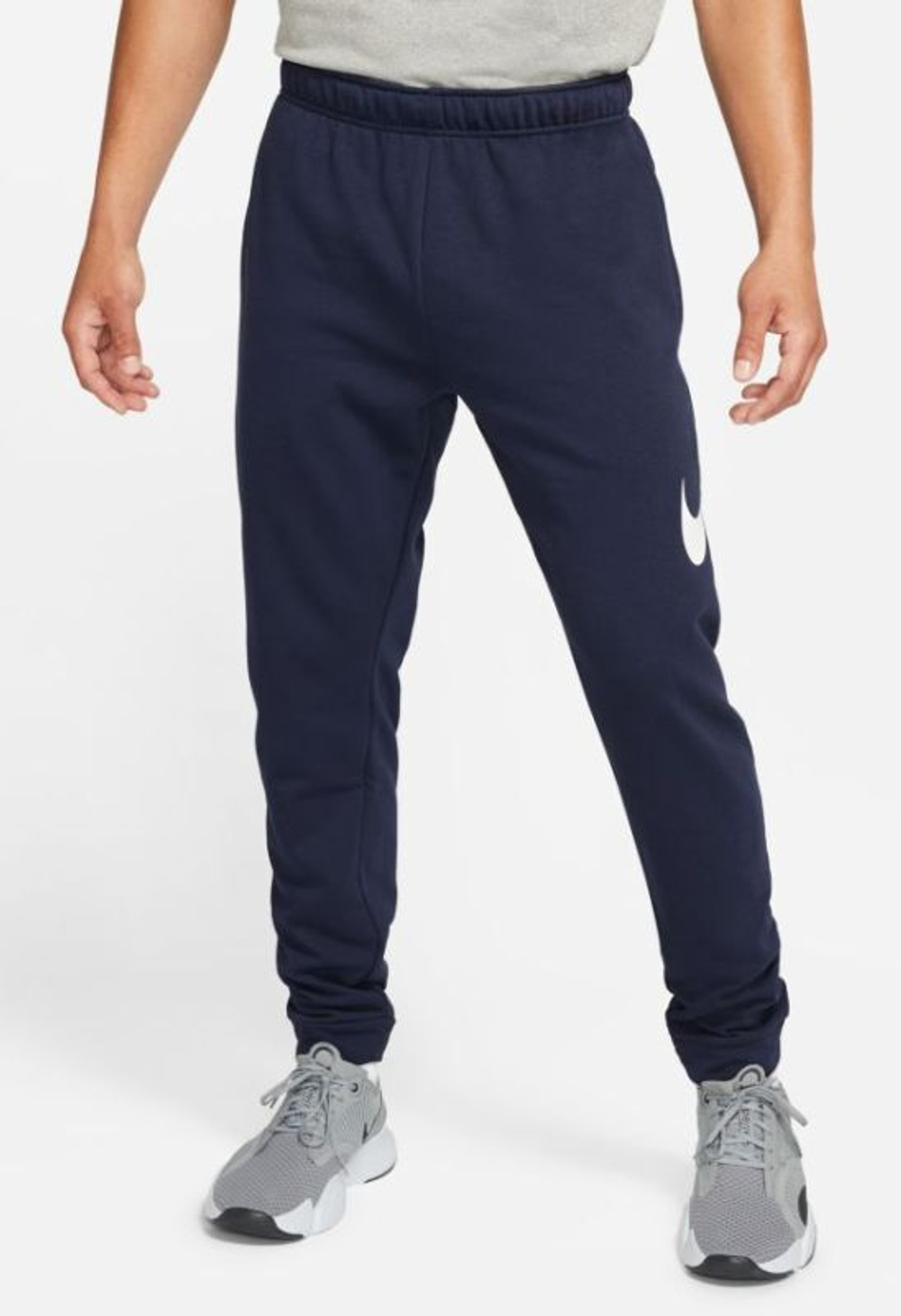 Теннисные брюки Nike Dry Pant Taper FA Swoosh - obsidian/white