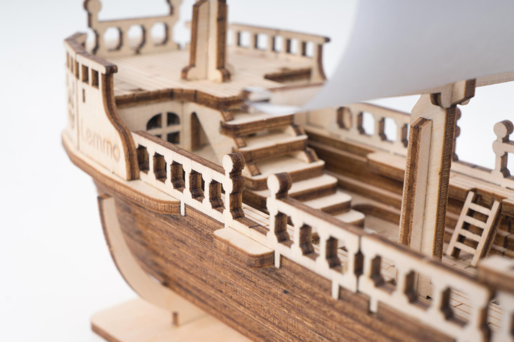 Сборная модель из дерева Lemmo Корабль "Ламар"