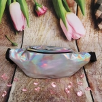 Сумка на пояс «Ultramarine - Elements», цвет серебро, 30*13*7см