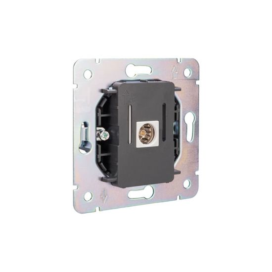 Розетка ROUND TV с/у перламутр KRANZ