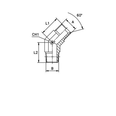 Соединение P45 BSPT 1/2 - BSP 1/2