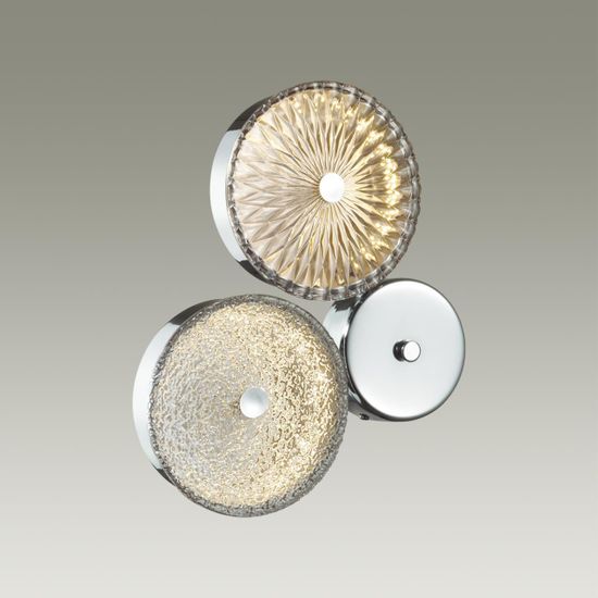 5416/14WL L-VISION ODL_EX23 155 хром/св.коричневый/св.серый металл/стекло Бра LED 14W 4000K CARAMELLA